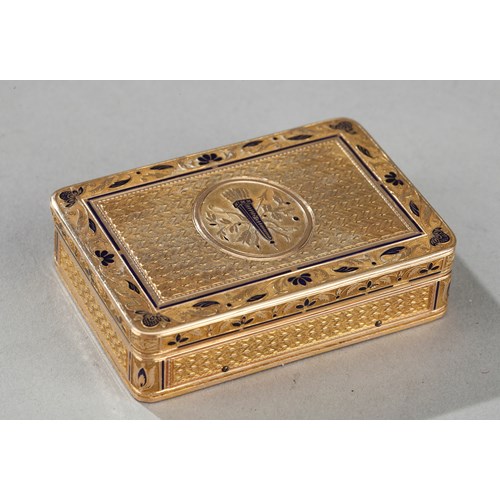 Gold snuffbox and music box by Georges Remond et Compagnie
